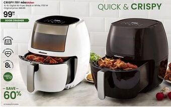 Stokes Crispy fry xl-8l digital air fryer, black or white offer