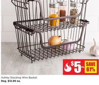 Kitchen Stuff Plus Ashley stacking wire basket offer