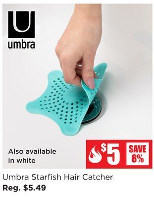 Kitchen Stuff Plus Umbra starfish hair catcher offer