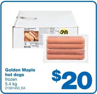 Golden Maple Hot Dogs 5.4 kg