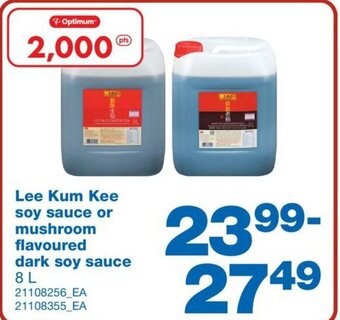 Wholesale Club Lee Kum Kee soy sauce or mushroom flavoured dark soy sauce 8 L offer