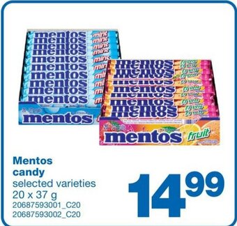 Wholesale Club Mentos Candy, 20 x 37 g offer