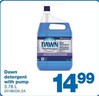 Wholesale Club Dawn detergent with pump 3.78 L offer