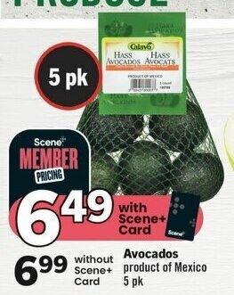 IGA Avocados 5 pk offer