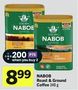 IGA NABOB Roast & Ground Coffee 340 g offer