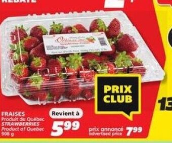 IGA Strawberries offer
