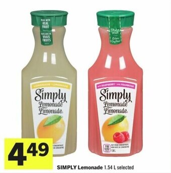 IGA SIMPLY Lemonade 1.54 L offer