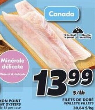 IGA WALLEYE FILLETS offer
