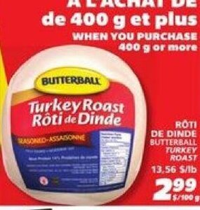 IGA BUTTERBALL TURKEY ROAST offer