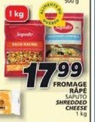 IGA SAPUTO FROMAGE RAPE 1KG offer
