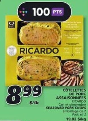 IGA RICARDO SEASONED PORK CHOPS offer