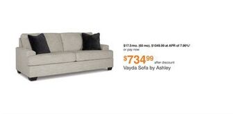 Ashley Furniture Vayda sofa by ashley offer