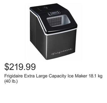 Costco Frigidaire extra large capacity ice maker 18.1 kg (40 lb.) offer