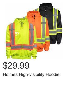 Costco Holmes high-visibility hoodie offer