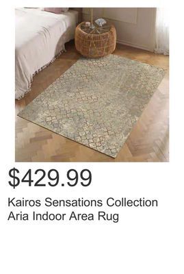 Costco Kairos sensations collection aria indoor area rug offer