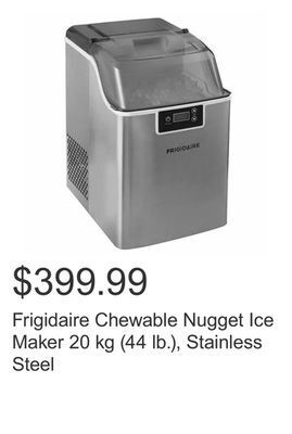 Costco Frigidaire chewable nugget ice maker 20 kg (44 lb.), stainless steel offer