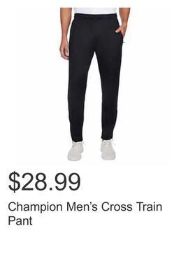 Costco Champion men's cross train pant offer