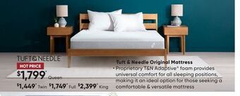 Sleep Country Tuft & needle original mattress offer