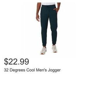 Costco 32 degrees cool men's jogger offer
