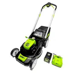 Best Buy Greenworks 80v 21 brushless self-propelled lawn mower, 4.0ah battery and charger offer