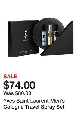 Sephora Yves saint laurent men's cologne travel spray set offer