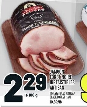 Metro IRRESISTIBLES ARTISAN BLACK FOREST HAM, 100 g offer