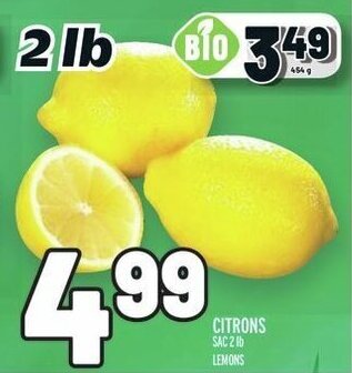 Metro LEMONS 454 g offer
