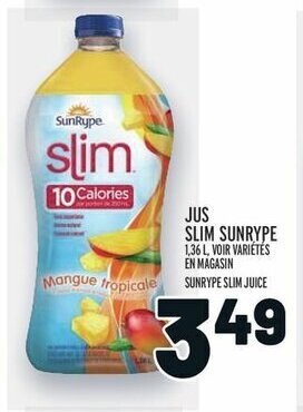 Metro SUNRYPE SLIM JUICE offer