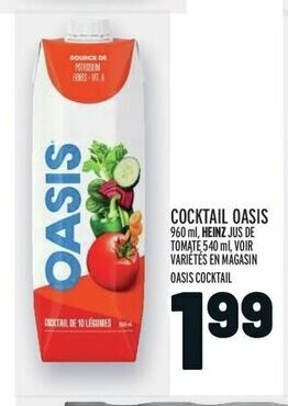 Metro OASIS COCKTAIL offer