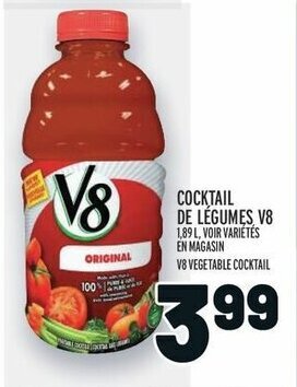 Metro V8 VEGETABLE COCKTAIL offer