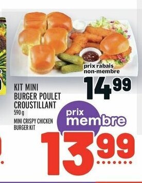 Metro MINI CRISPY CHICKEN BURGER KIT offer