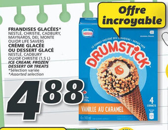 IGA FRIANDISES GLACÉES, CRÈME GLACÉE OU DESSERT GLACÉ offer