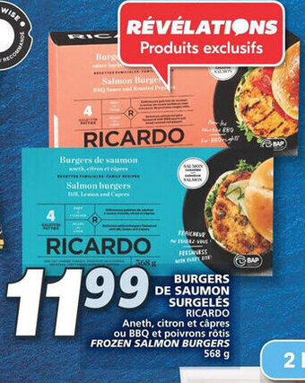 IGA BURGERS DE SAUMON SURGELÉS RICARDO offer