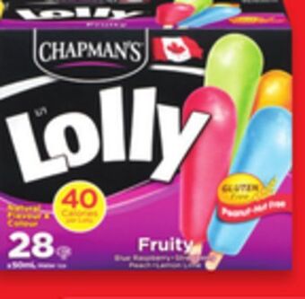 Walmart Chapman's lolly novelties offer