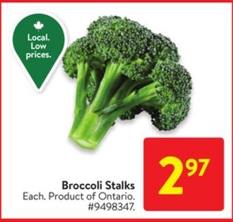 Walmart Broccoli stalks offer