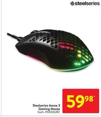 Walmart Steelseries aerox 3 gaming mouse offer
