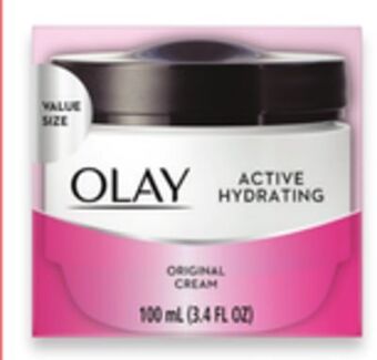 Walmart Olay active hydrating cream or all day moisturizer offer