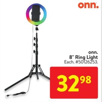 Walmart Onn. 8 ring light offer