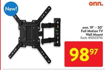 Walmart Onn. 19 - 50 full motion tv wall mount offer