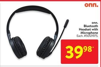 Walmart Onn. bluetooth headset with microphone offer