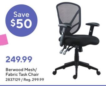 Staples Staples berwood mesh/fabric task chair offer