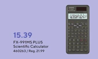 Staples Casio fx-991ms plus scientific calculator offer