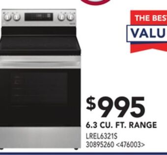 Lowe's Lg 6.3 cu. ft. range offer