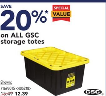 Lowe's All gsc storage totes offer