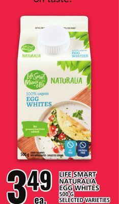 Food Basics Life smart naturalia egg whites offer