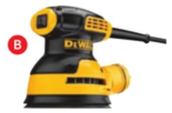 Lowe's Dewalt orbital sander offer