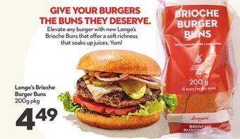 Longo's Longo's brioche burger buns offer