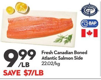 Longo's Fresh canadian boned atlantic salmon side offer