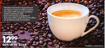 Longo's Longo's bulk coffee beans offer
