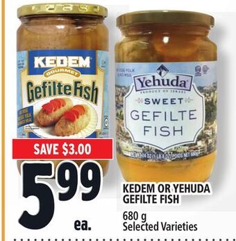 Metro Kedem or yehuda gefilte fish offer